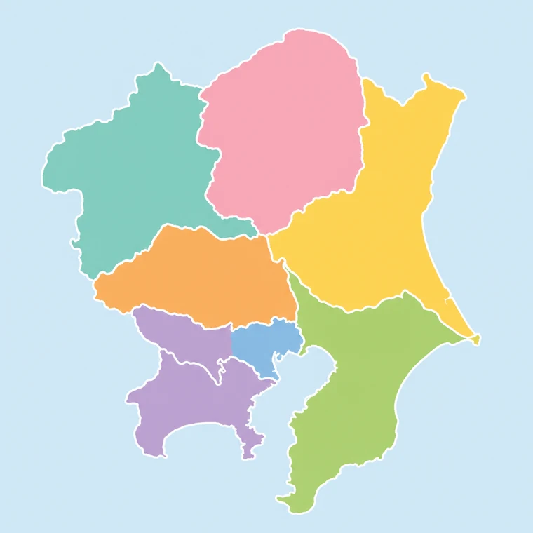 関東の地図