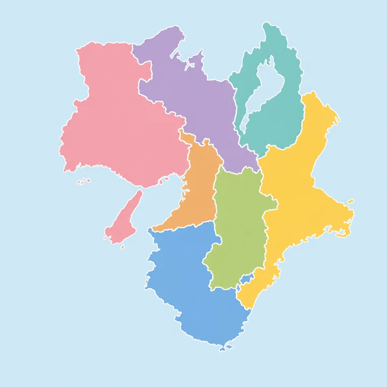 近畿の地図