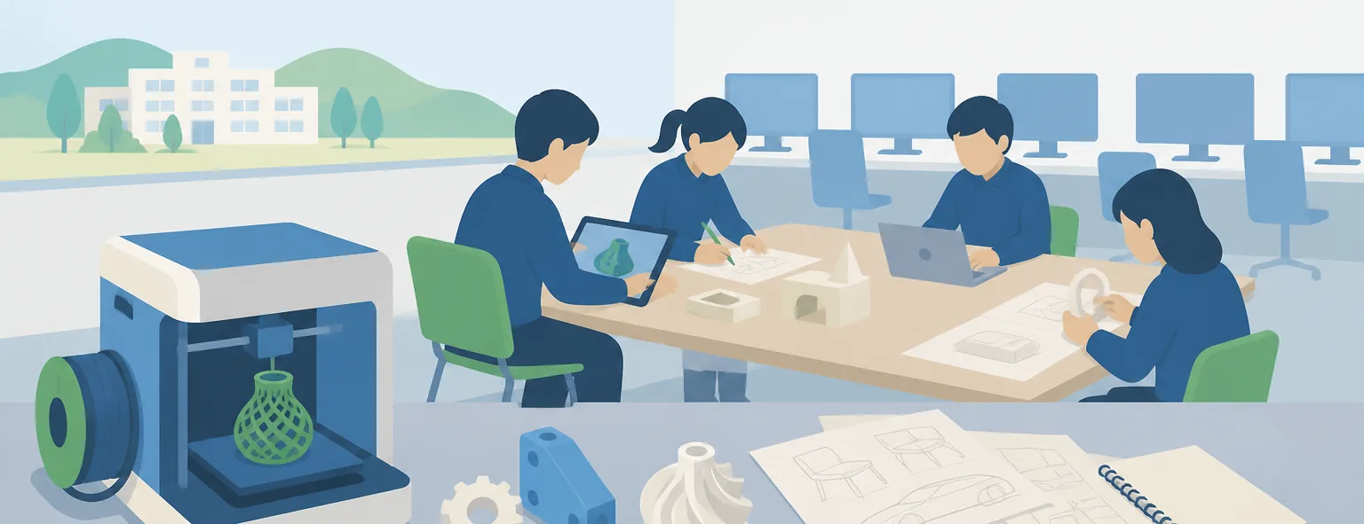 三浦学苑高校のイメージイラスト