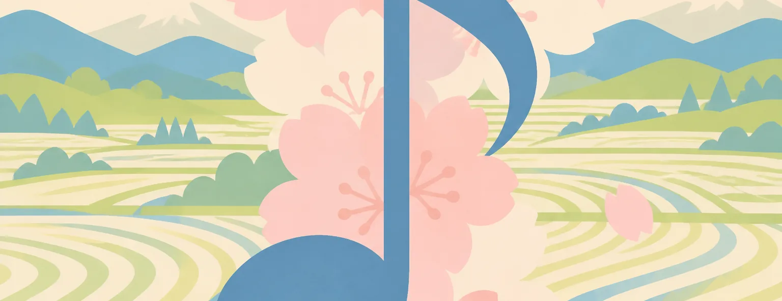 宮城県迫桜高校のイメージイラスト