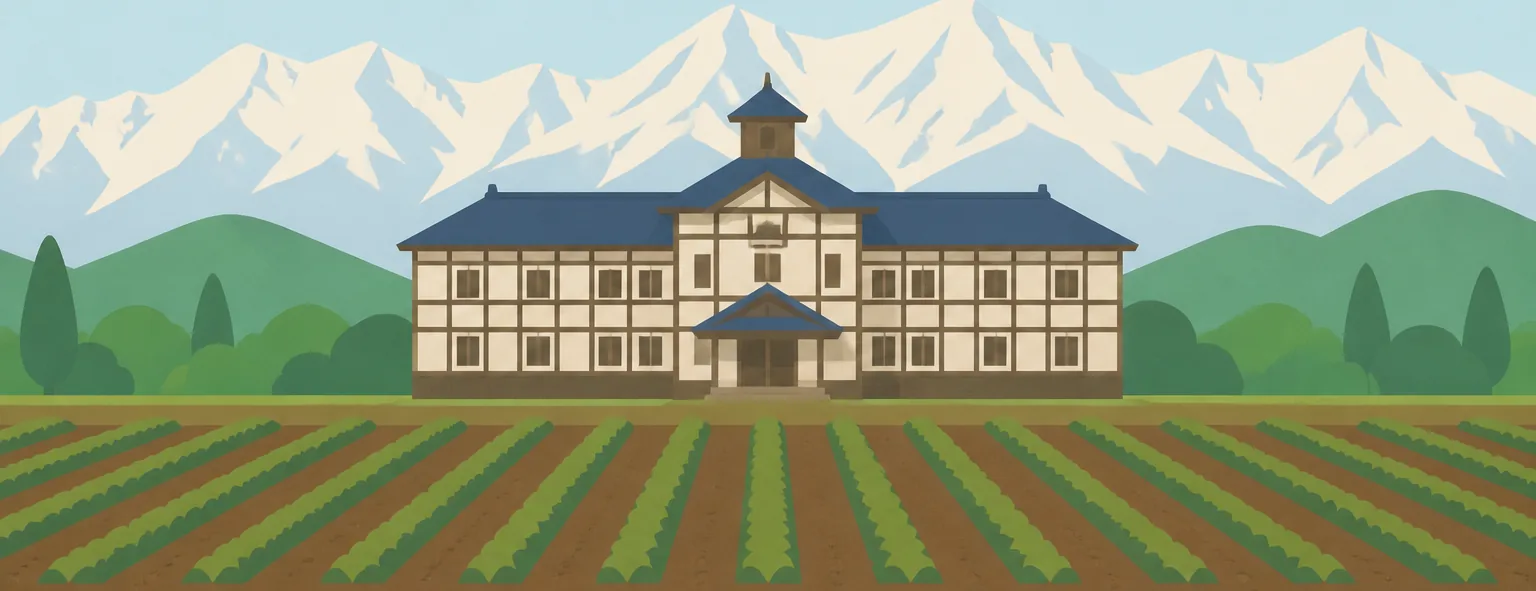 長野県南安曇農業高校のイメージイラスト