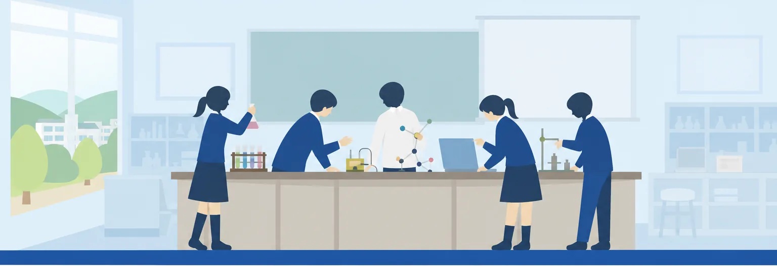 鳥取東高校のイメージイラスト