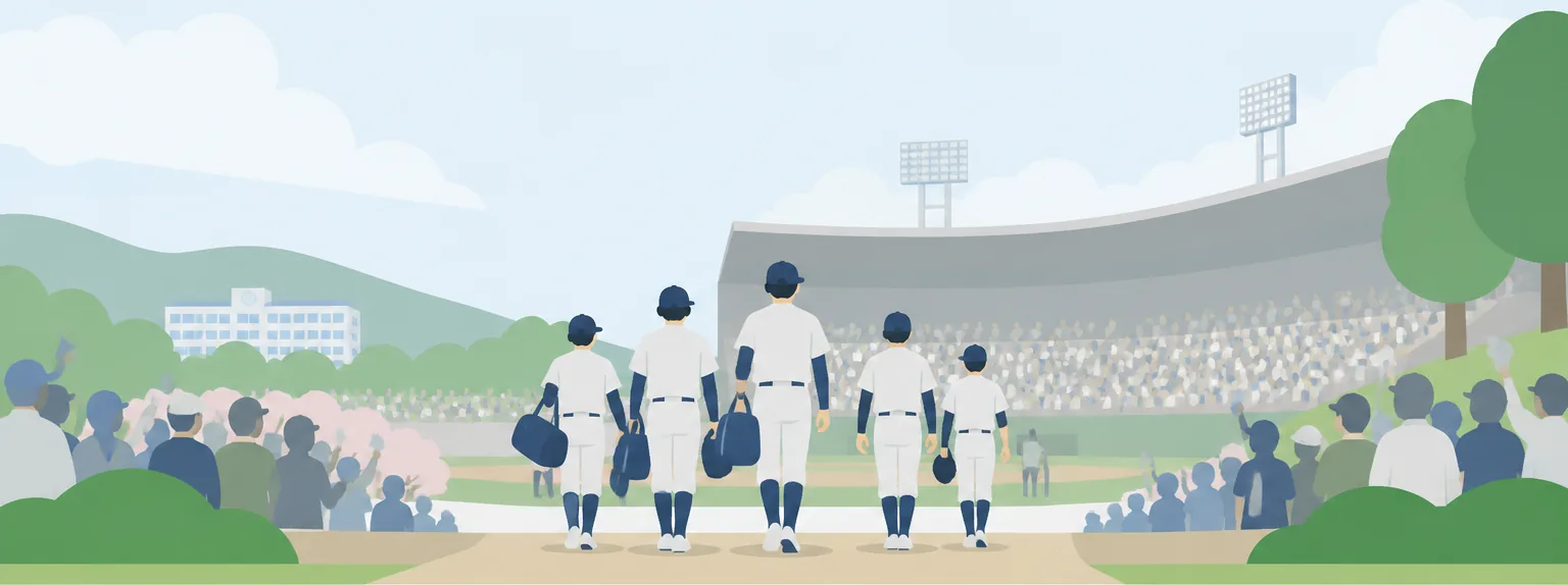 鶴岡東高校のイメージイラスト