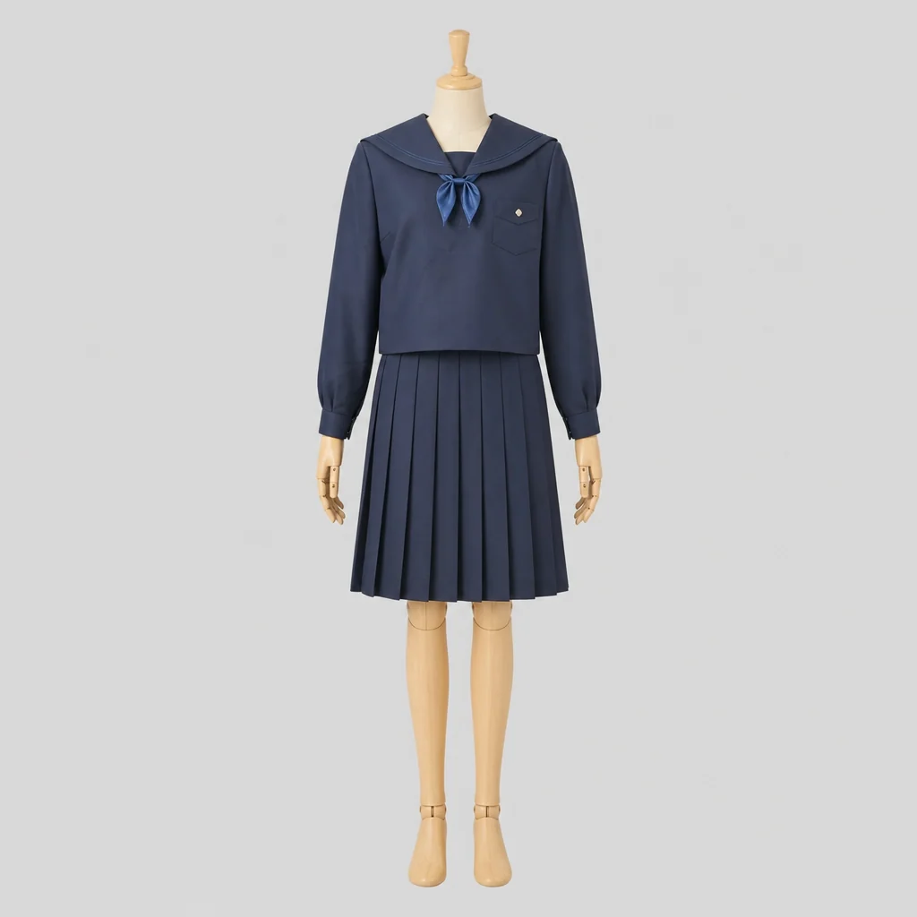 北海道札幌丘珠高校の女子の制服のイメージ