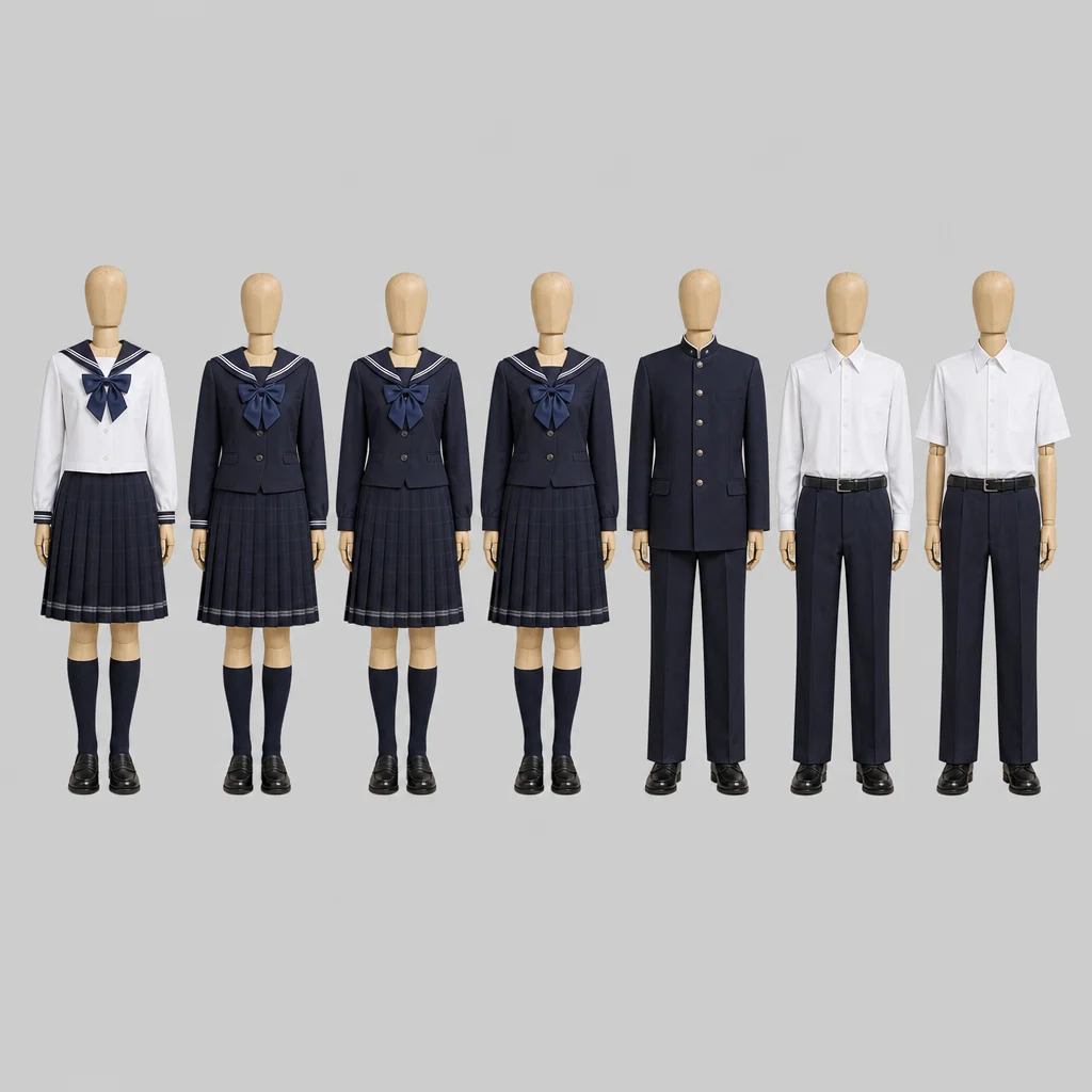 北海道函館西高校の制服のイメージ