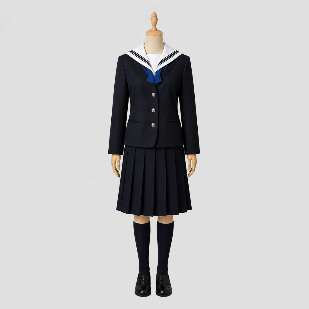 北海道函館商業高校の女子の制服のイメージ