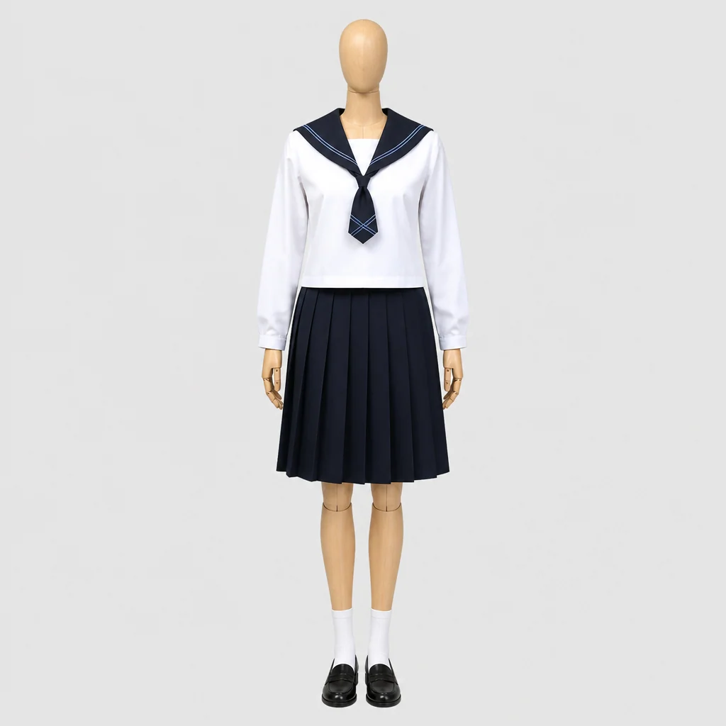 北海道恵庭北高校の女子の制服のイメージ