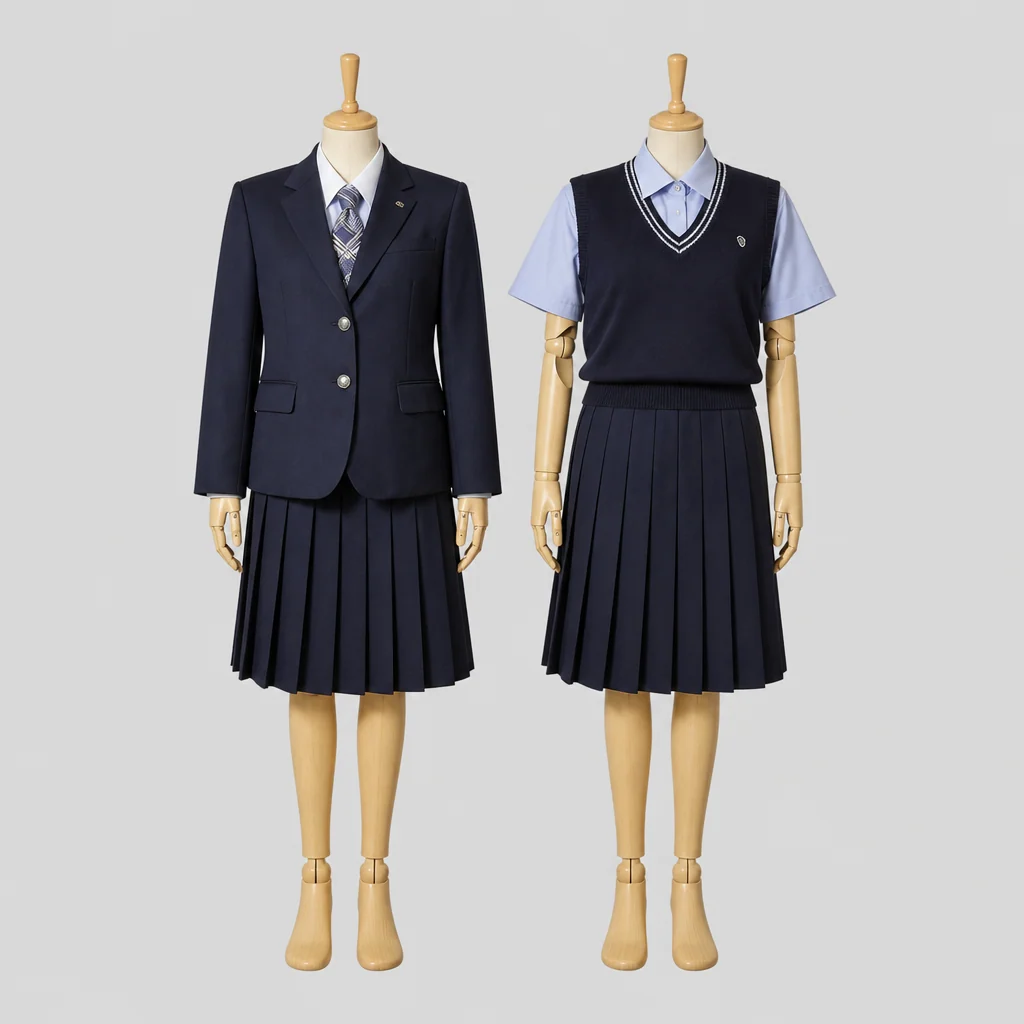 北海道北広島高校の女子の制服のイメージ