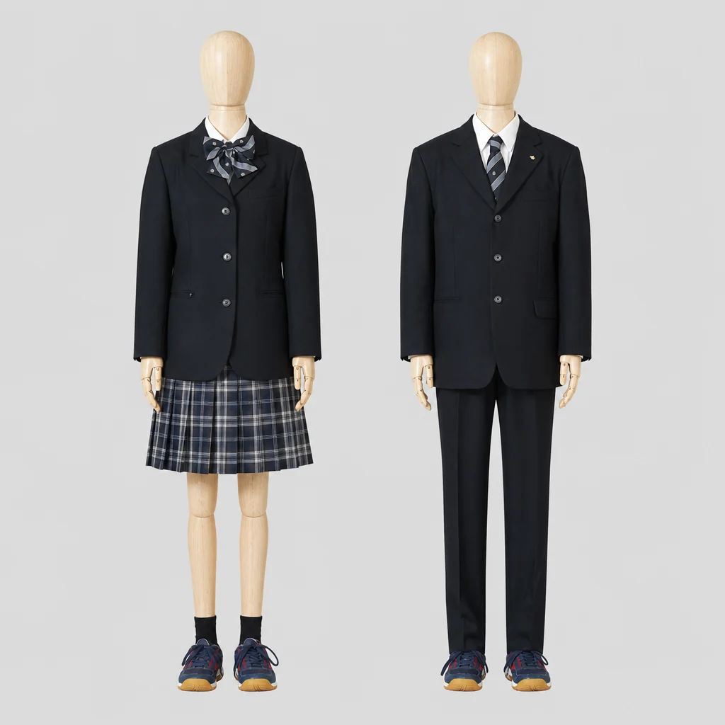 白樺学園高校の制服のイメージ
