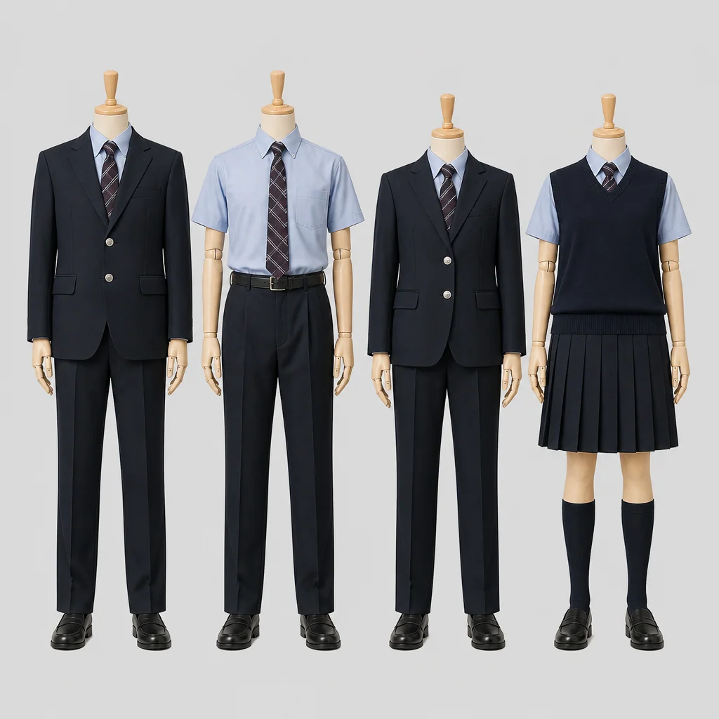 八戸学院野辺地西高校の制服のイメージ