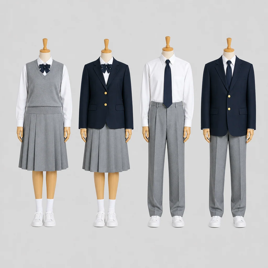 葛巻高校の制服のイメージ