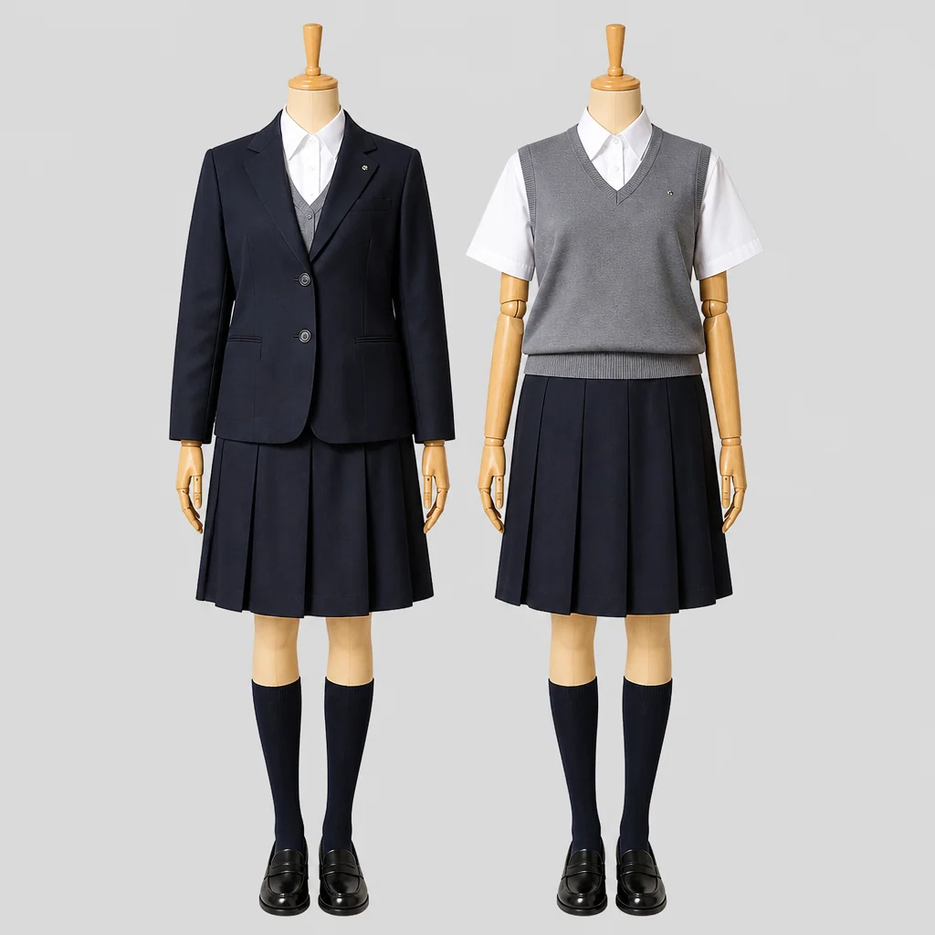 宮城県仙台三桜高校の制服のイメージ