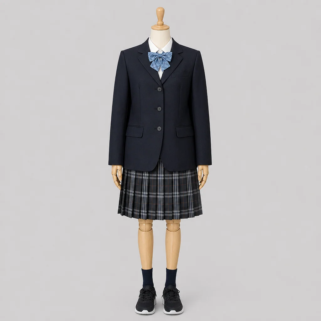 宮城県角田高校の制服のイメージ