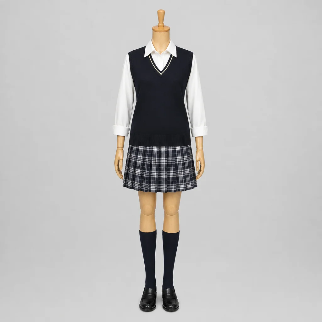 宮城県蔵王高校の制服のイメージ