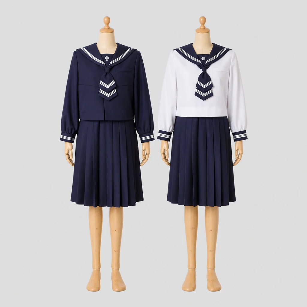 仙台白百合学園高校の制服のイメージ