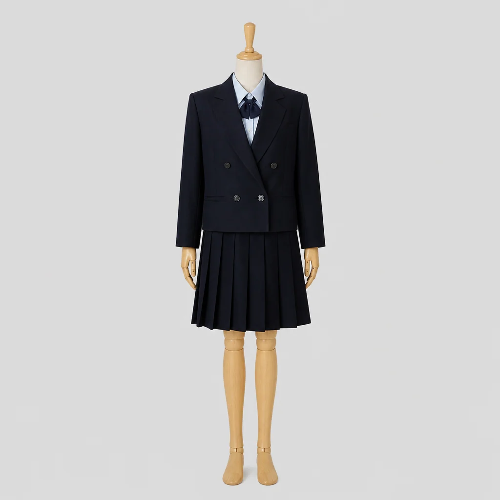 由利高校の女子の制服のイメージ