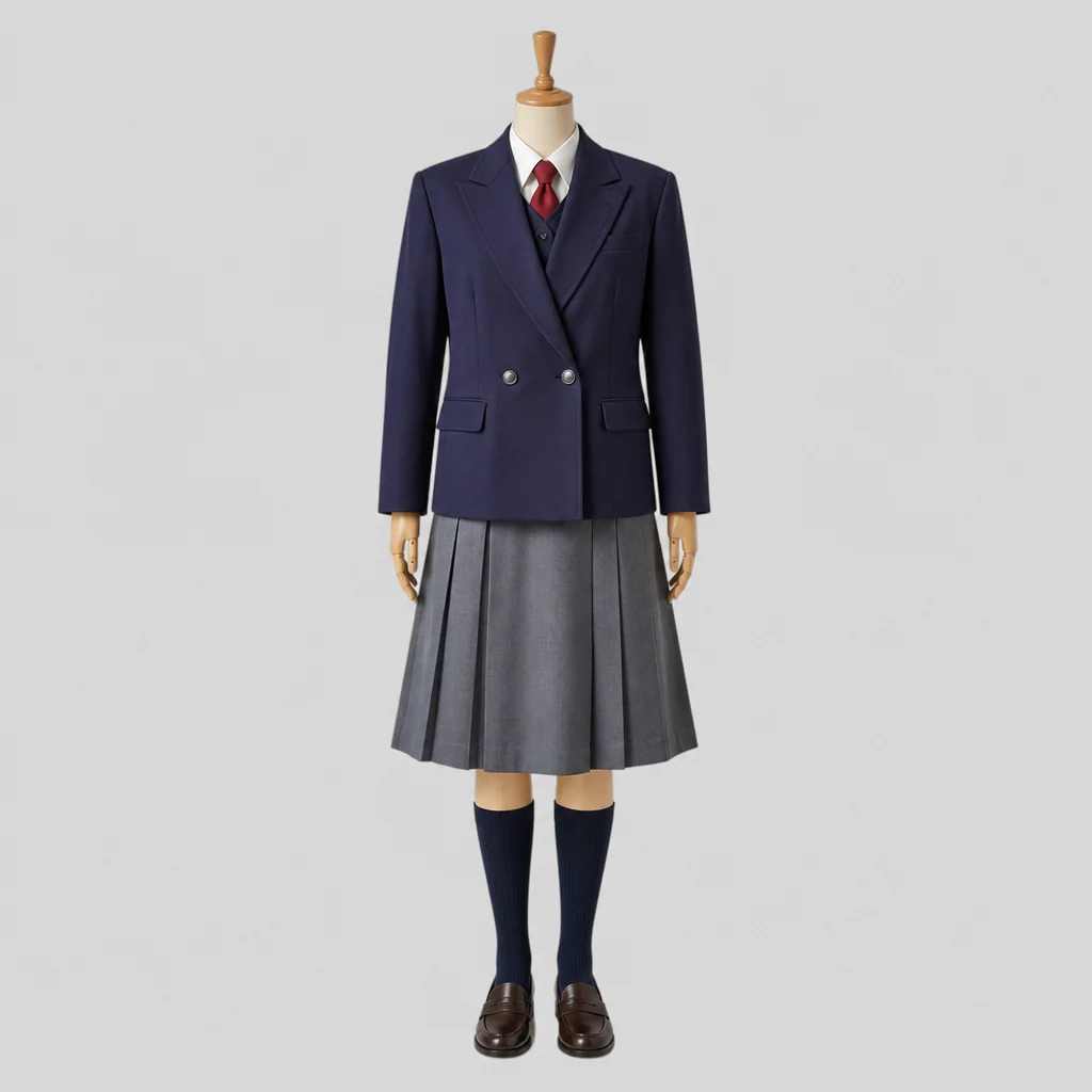 西目高校の女子の制服のイメージ