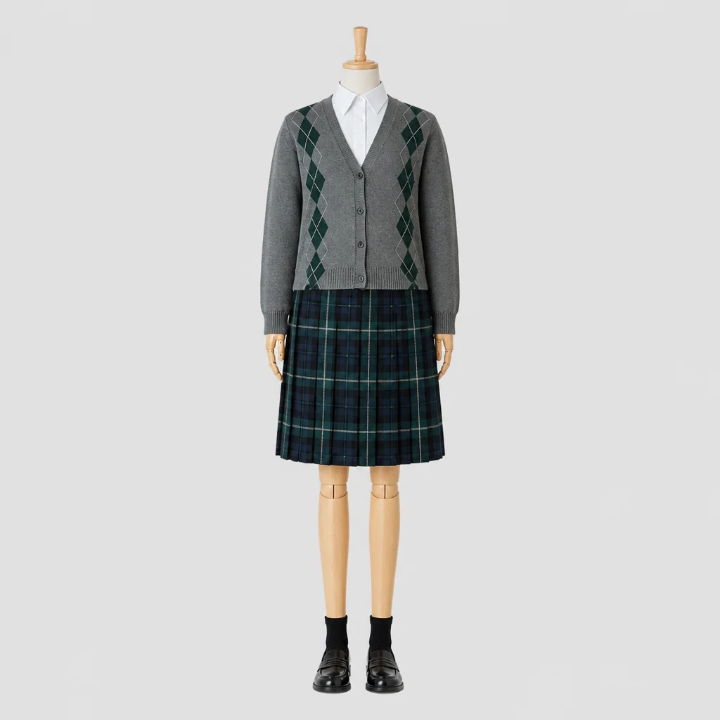 桜の聖母学院高校の制服のイメージ