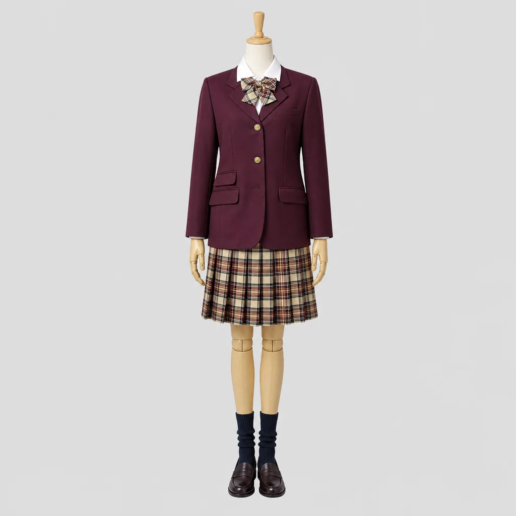 仁愛高校の女子の制服のイメージ