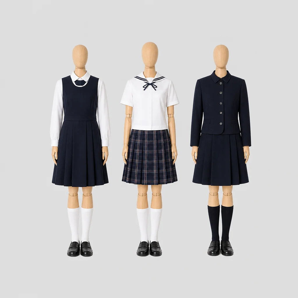 郡山女子大学附属高校の制服のイメージ