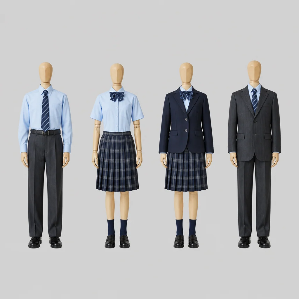 石下紫峰高校の制服のイメージ