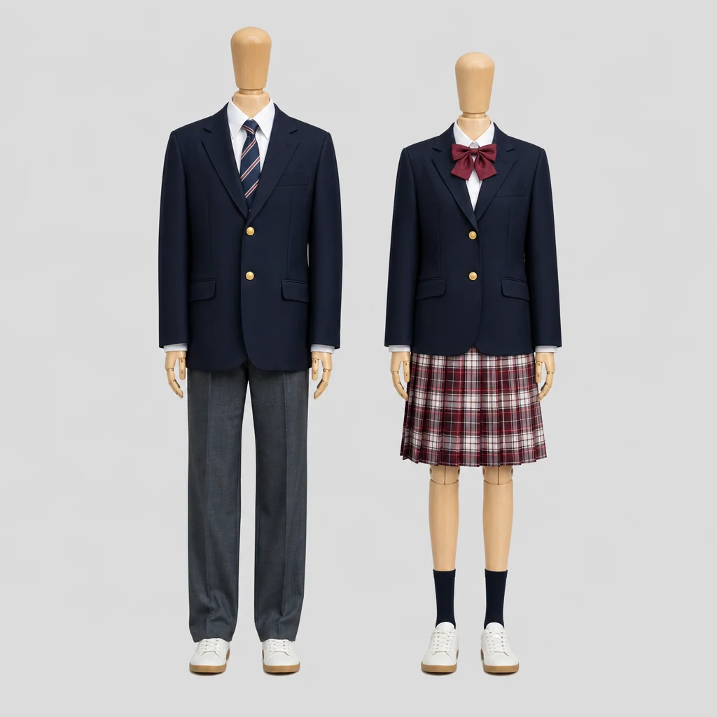 晃陽学園高校の制服のイメージ