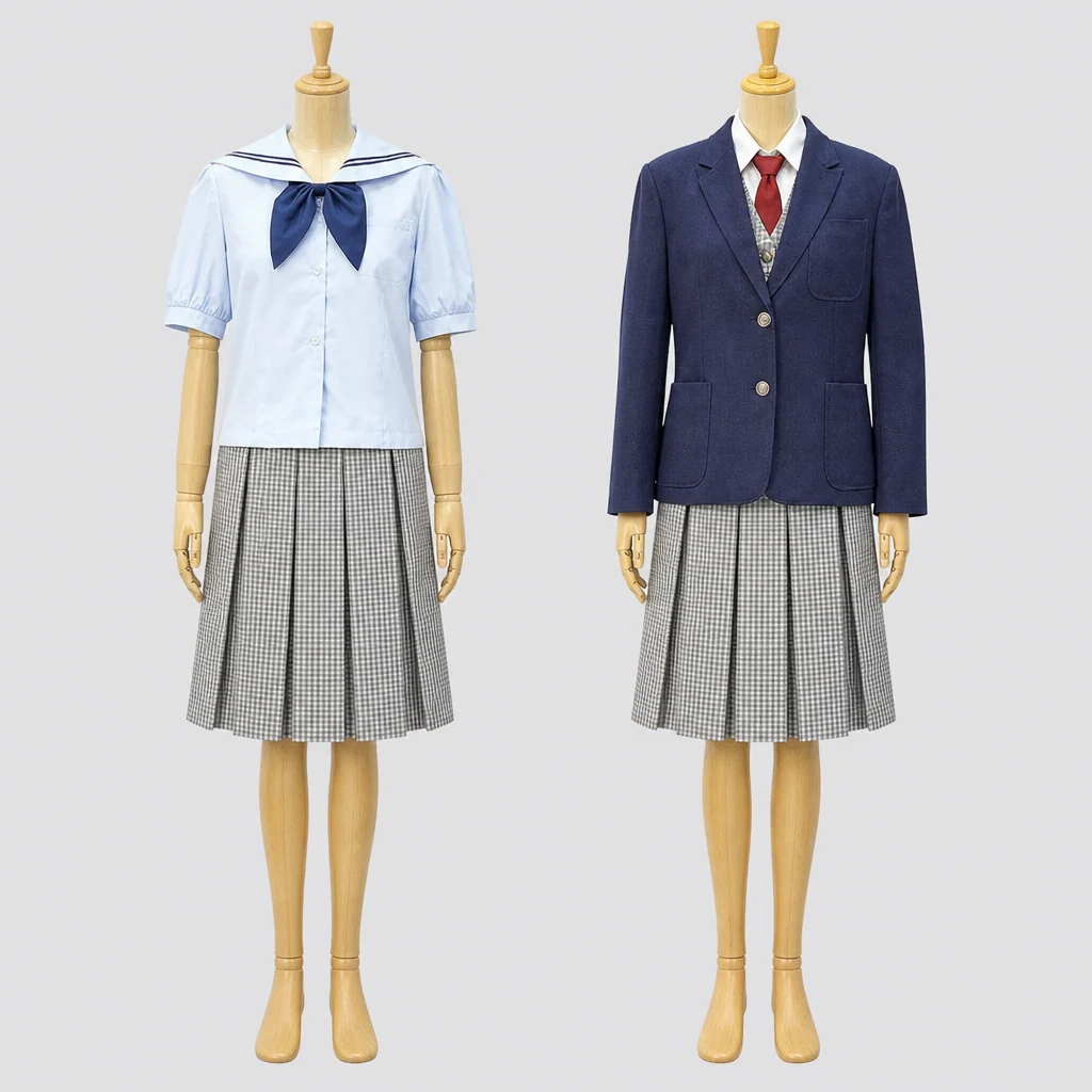 宇都宮清陵高校の制服のイメージ