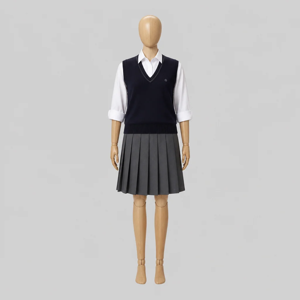 小山西高校の女子の制服のイメージ