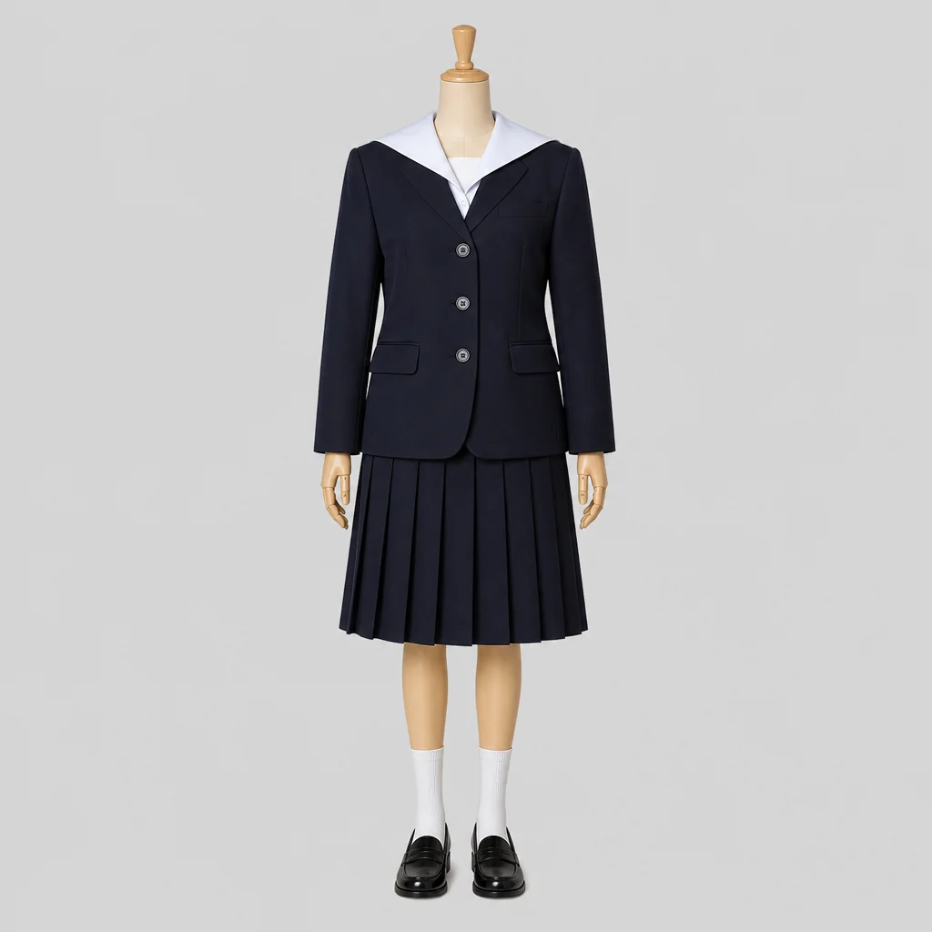 真岡女子高校の女子の制服のイメージ
