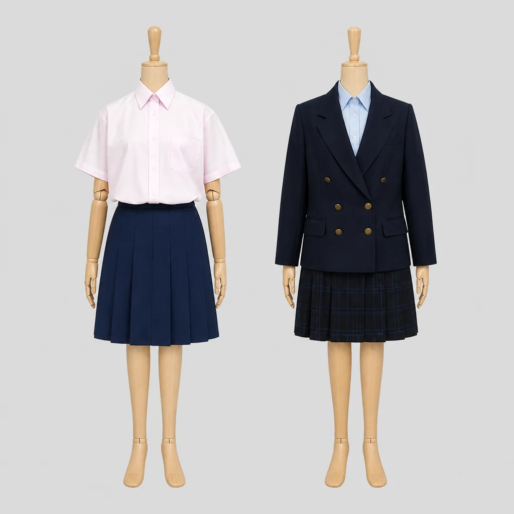 久喜高校の女子の制服のイメージ