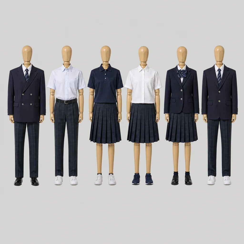 越谷西高校の制服のイメージ