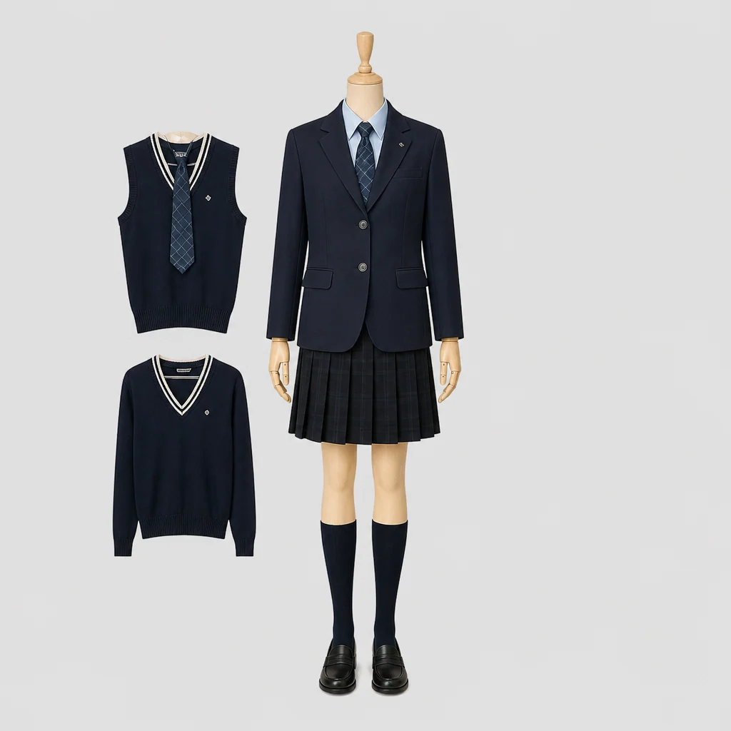 草加東高校の女子の制服のイメージ