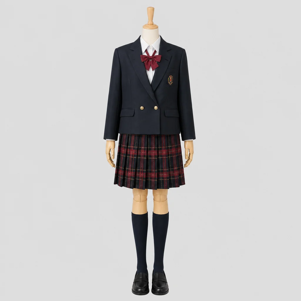 柏井高校の女子の制服のイメージ