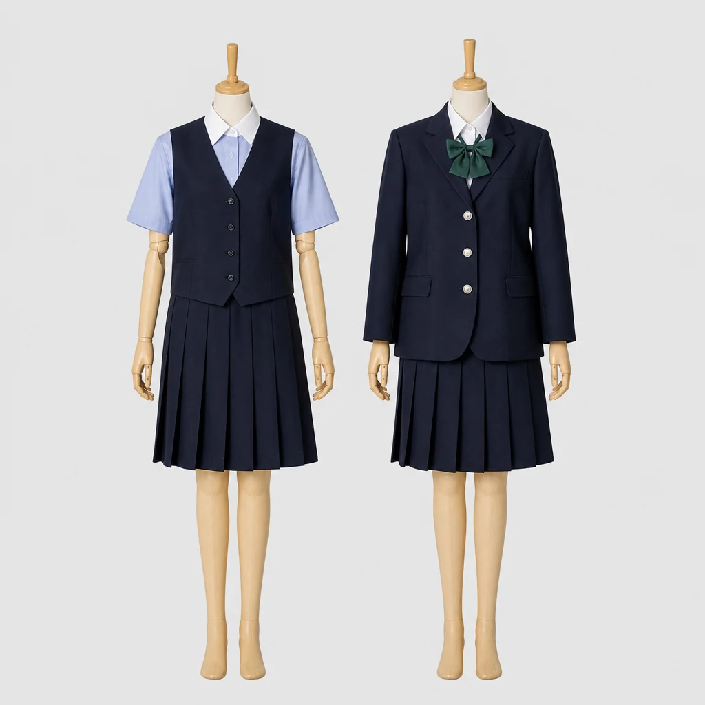 市川東高校の女子の制服のイメージ