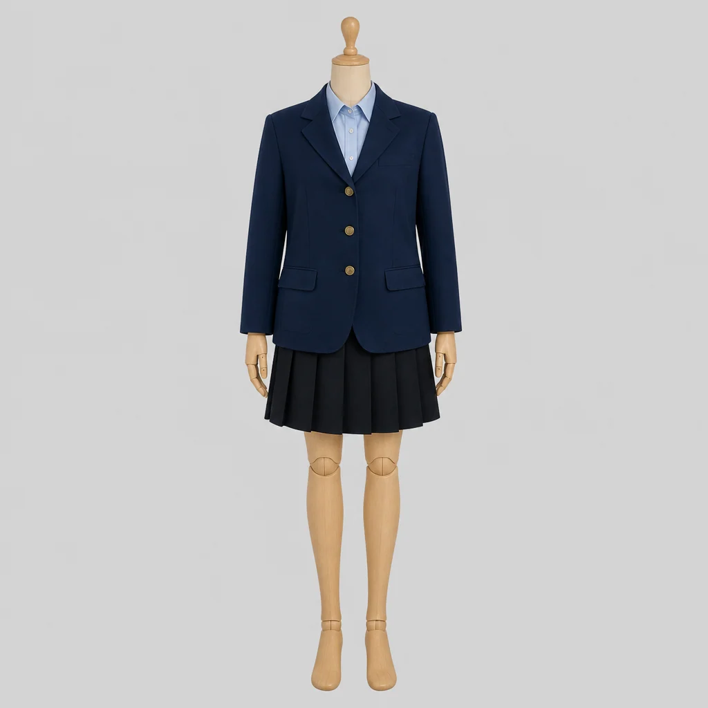 稲毛高校の女子の制服のイメージ