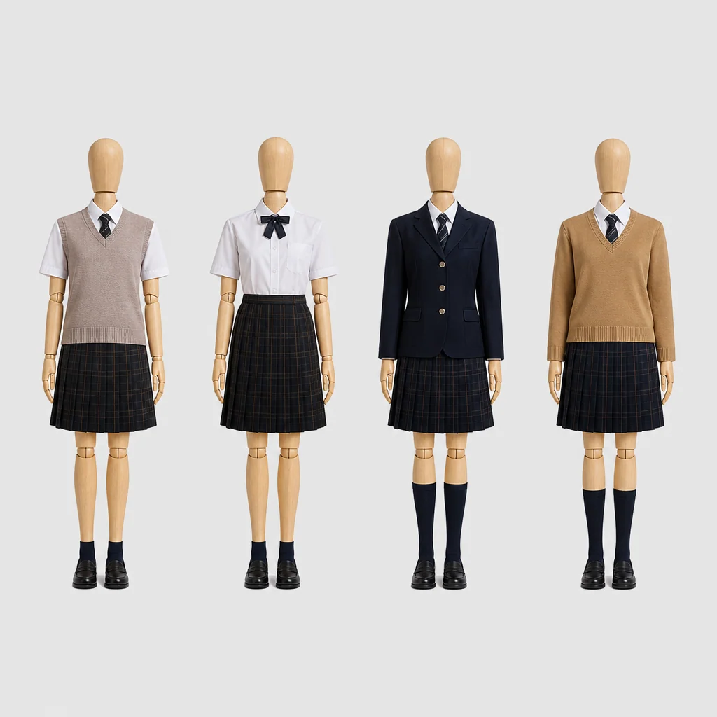 愛国学園大学附属四街道高校の制服のイメージ