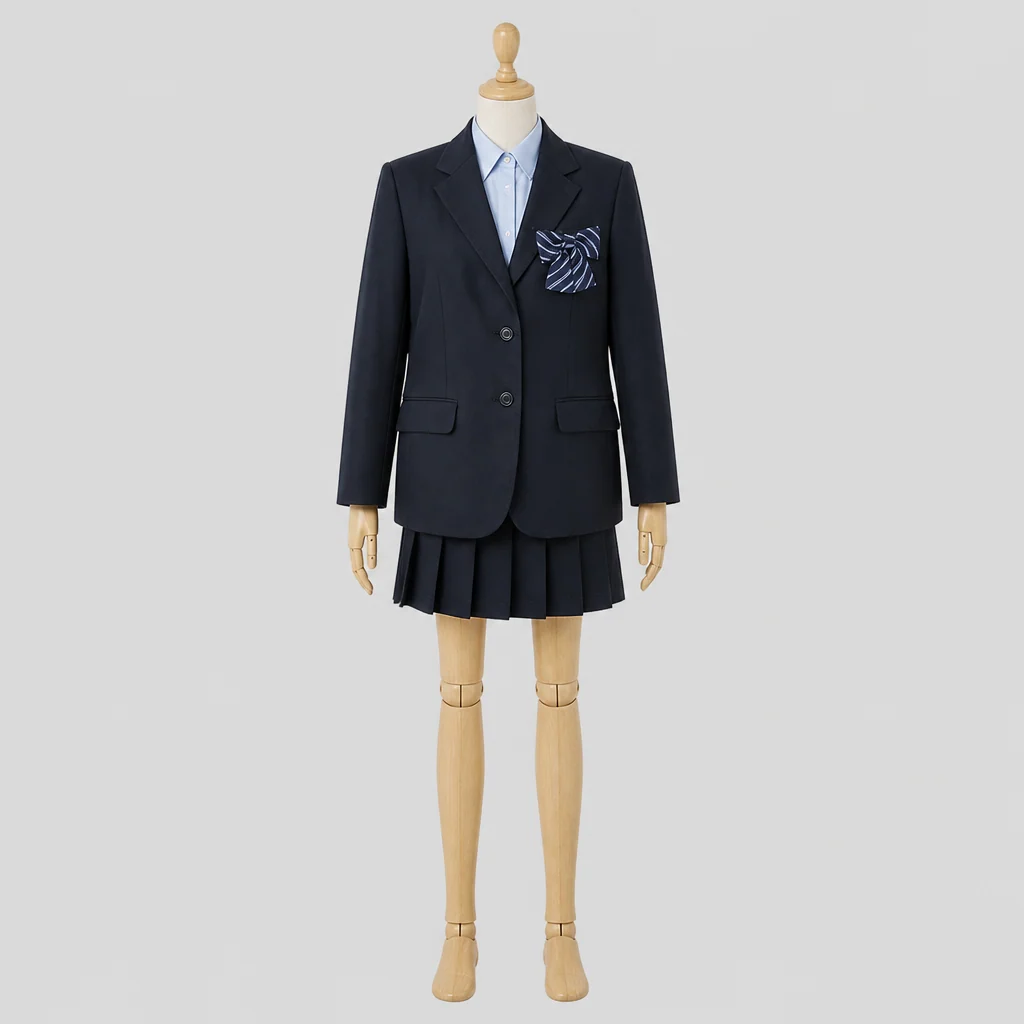稔ヶ丘高校の女子の制服のイメージ