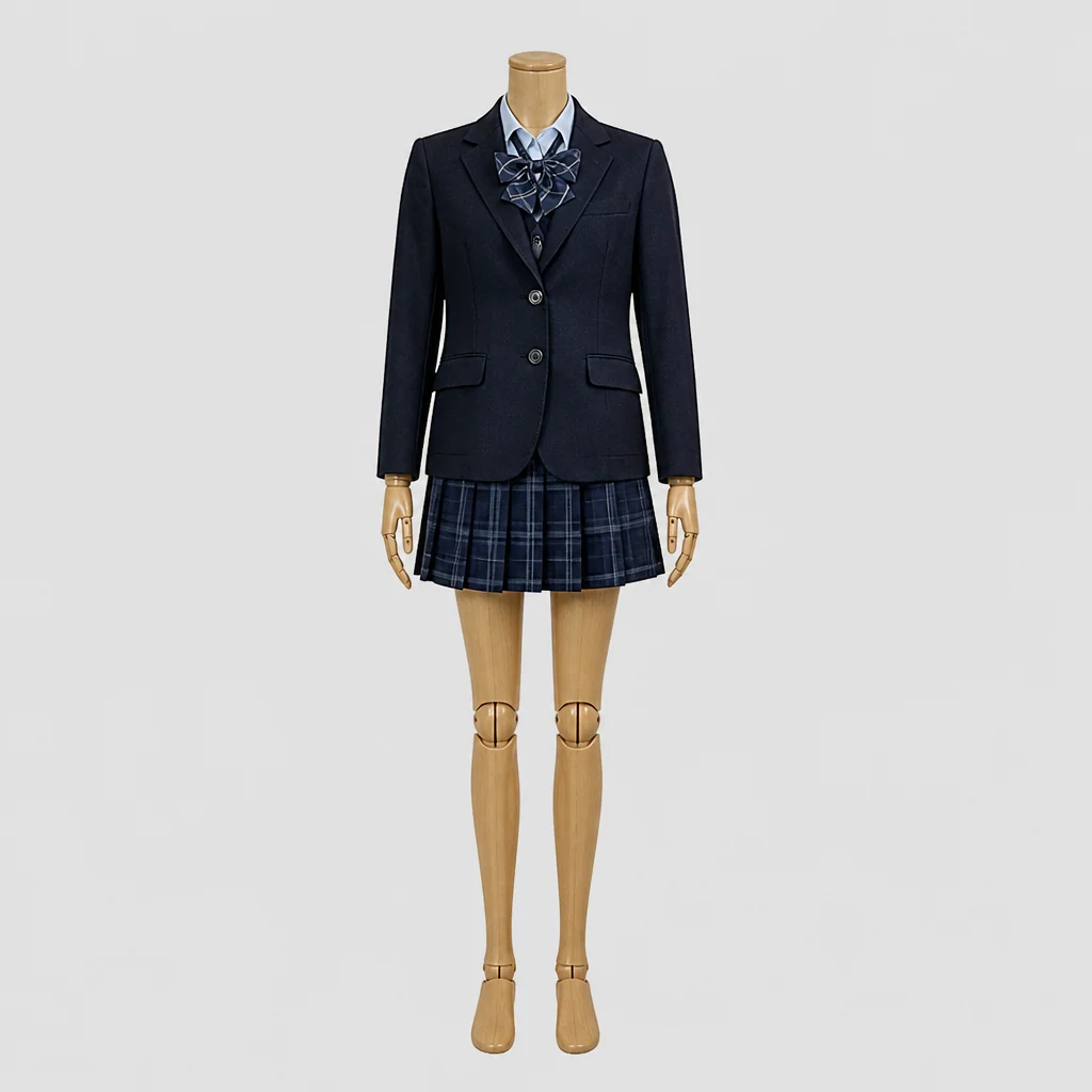 上野高校の女子の制服のイメージ