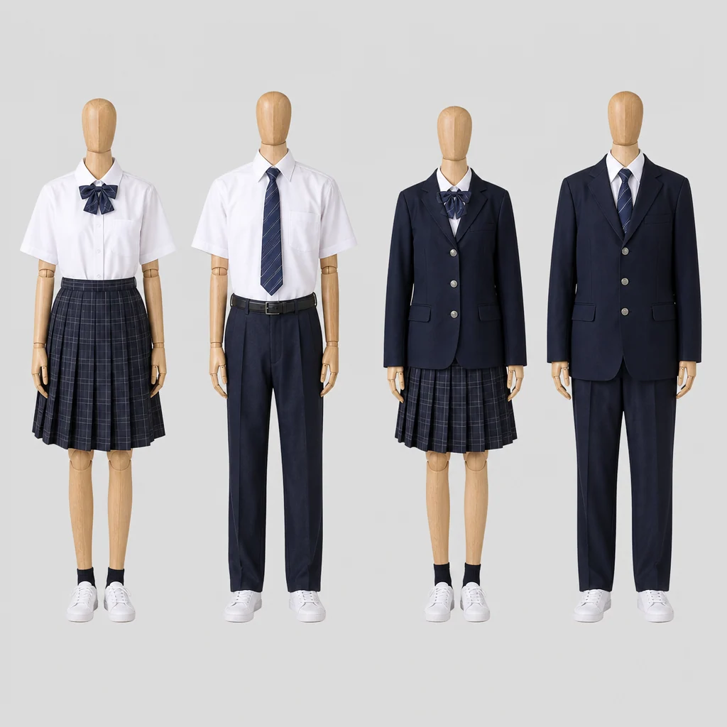 紅葉川高校の制服のイメージ
