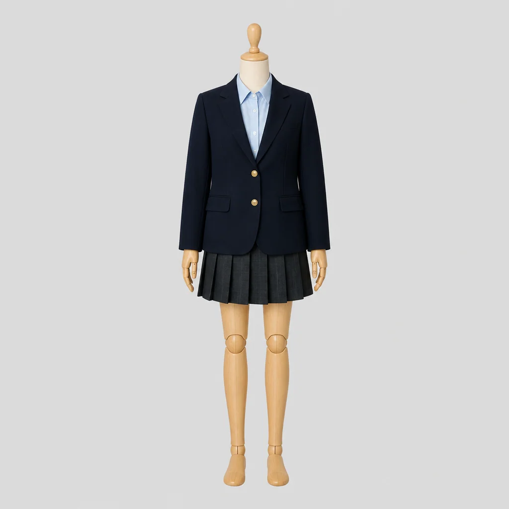 調布北高校の女子の制服のイメージ