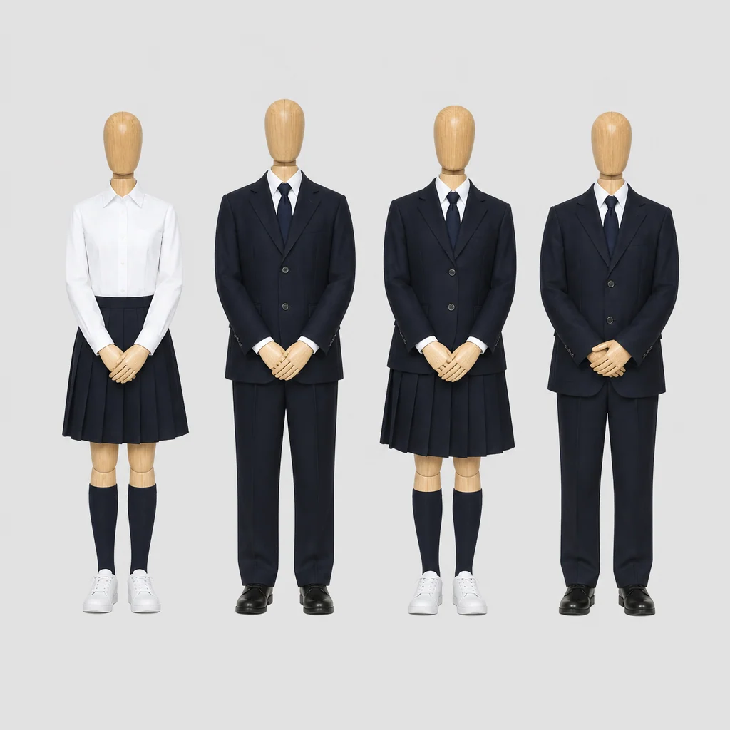 神津高校の制服のイメージ