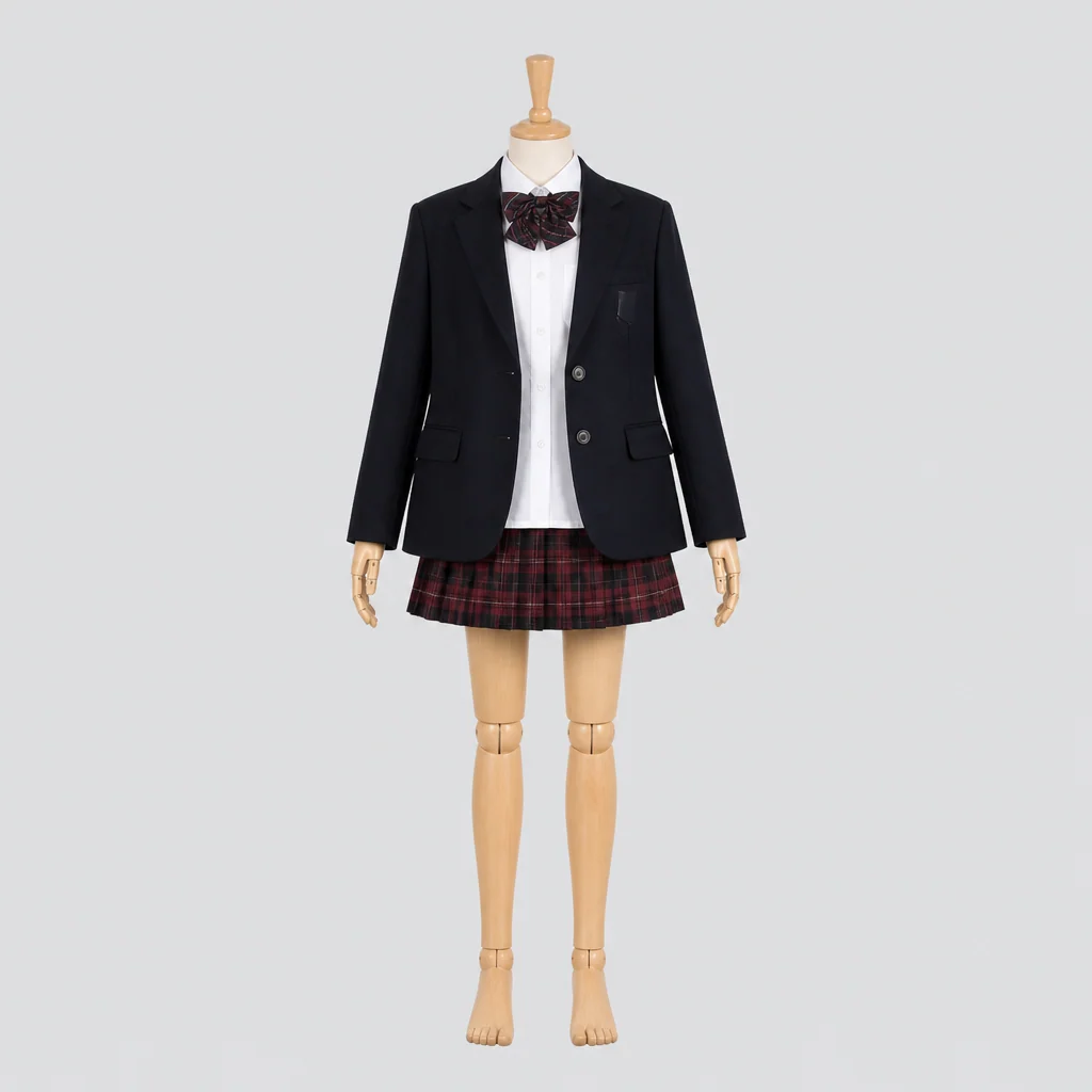 貞静学園高校の女子の制服のイメージ