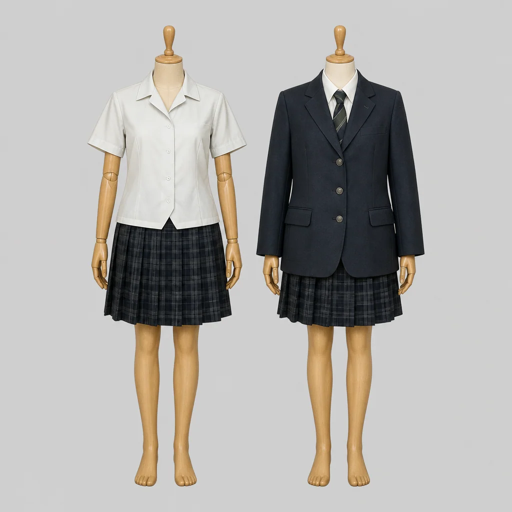安田学園高校の女子の制服のイメージ
