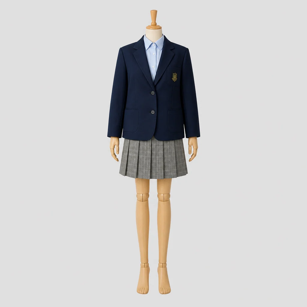 文教大学付属高校の女子の制服のイメージ