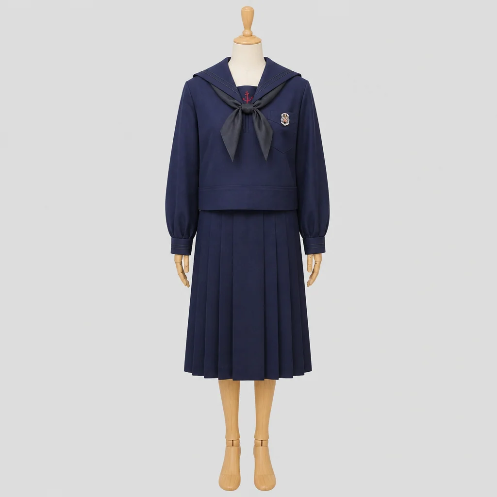 田園調布雙葉高校の女子の制服のイメージ