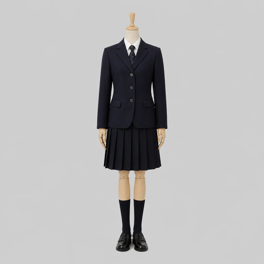 大妻中野高校の女子の制服のイメージ
