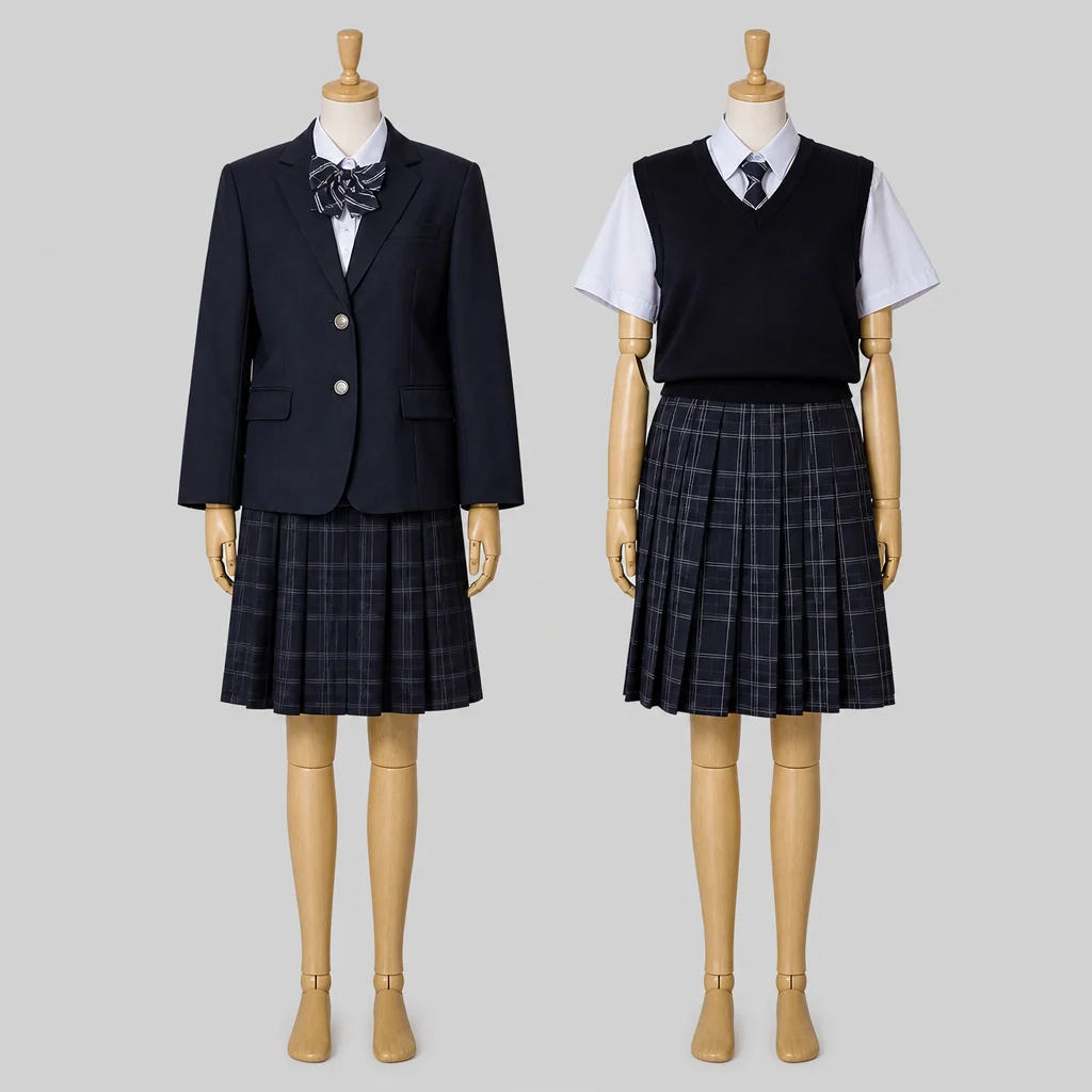 日本大学鶴ヶ丘高校の女子の制服のイメージ