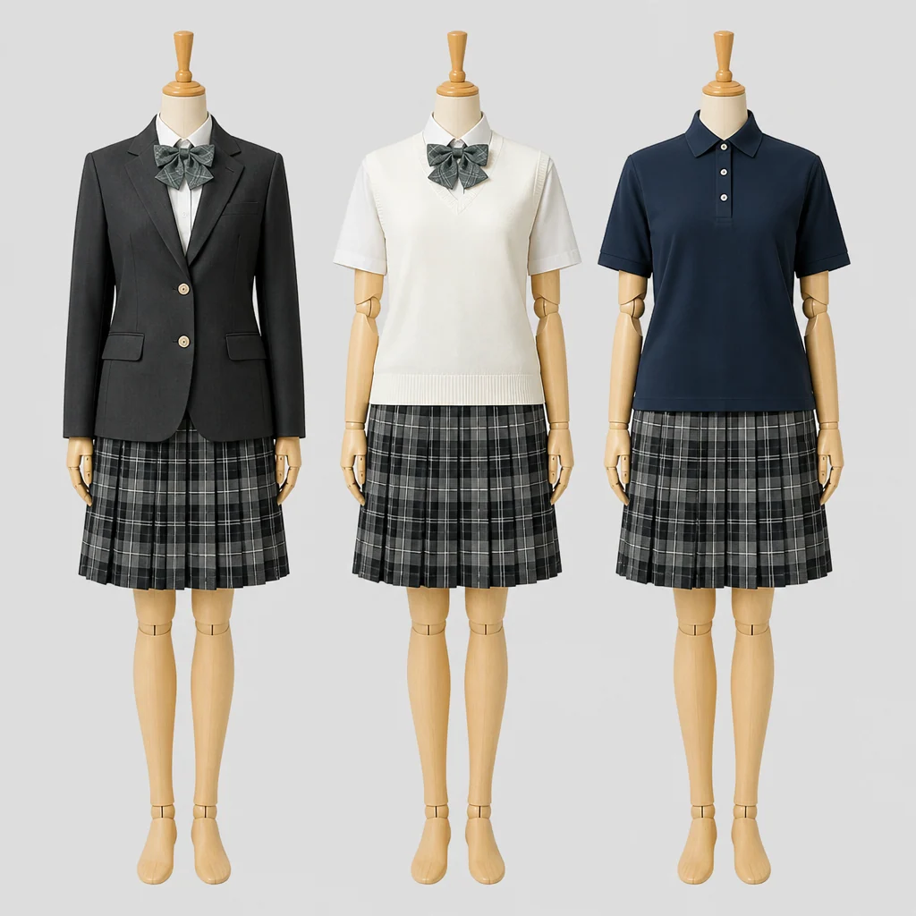 安部学院高校の制服のイメージ