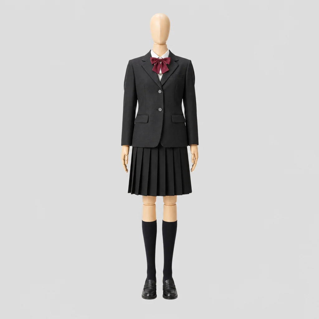 潤徳女子高校の女子の制服のイメージ