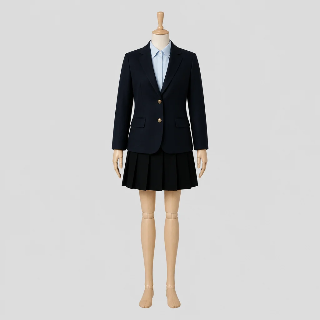明治学院東村山高校の女子の制服のイメージ
